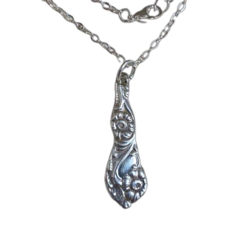 Spoon handle pendant and necklace